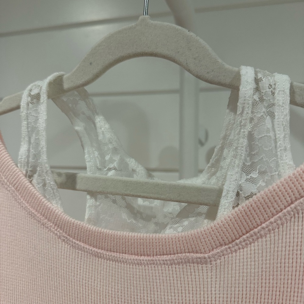 Abercrombie oversized waffle twofer top